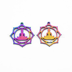 Chakra 201 Stainless Steel Pendants&nbsp;STAS-S119-153M
