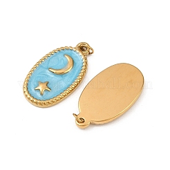 304 Stainless Steel Enamel Pendants&nbsp;STAS-G364-17G-01