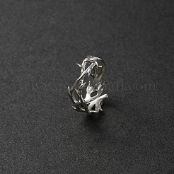 男性用合金フィンガー指輪  プラチナ  内径：15~20mm&nbsp;FS-WG84CFA-01