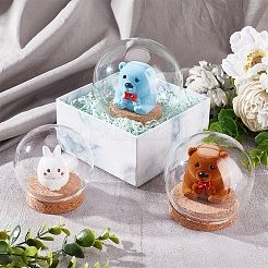 3 Sets 3 Style Glass Dome Cover&nbsp;AJEW-NB0003-93