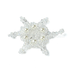3Pcs 3 Color Christmas Seed Beads Beaded Charms&nbsp;PALLOY-MZ00300