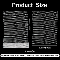 Big Eye Mesh Polyester Organza Veil&nbsp;DIY-WH0028-94B