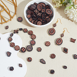 300Pcs 15 Styles Opaque Acrylic Beads&nbsp;OACR-PA0001-46