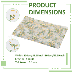 Flower Pattern Polyester Embroidery Lace Fabric&nbsp;AJEW-WH0314-267