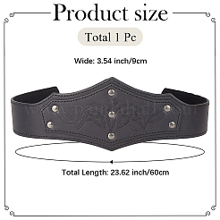 PU Leather with Iron Headring&nbsp;AJEW-WH20018-77B