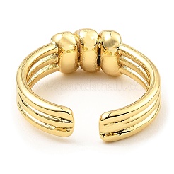 Brass Open Cuff Rings&nbsp;RJEW-M152-01G