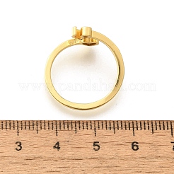 Brass Cuff Rings for Women&nbsp;RJEW-U044-V