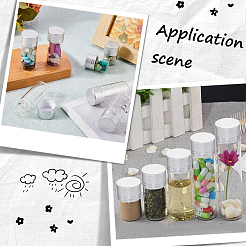 40Pcs Clear Glass Bottles Bead Containers&nbsp;CON-SC0001-15A-02