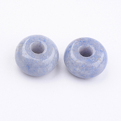 Dyed & Heated Natural Blue Aventurine European Beads&nbsp;X-G-K216-02A
