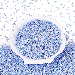ピカソガラスシードビーズ  丸い穴  ロンデル  ライトスカイブルー  2~2.5x1.5~2mm  穴：0.7~0.8mm  約36000個/ポンド&nbsp;GL-N001-01A-02