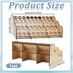 MDF Pigment Organizer Holder Riser Display Racks&nbsp;AJEW-WH0606-86A