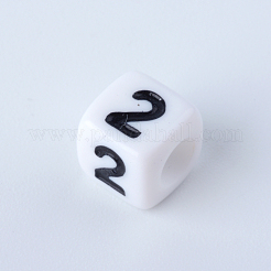 Opaque Acrylic European Beads&nbsp;SACR-Q126-03A