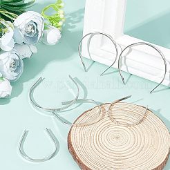 24スタイルのアイアンドールヘアフープ4個  人形のヘアアクセサリー作りに  プラチナ  6個/セット&nbsp;DIY-FG0002-74
