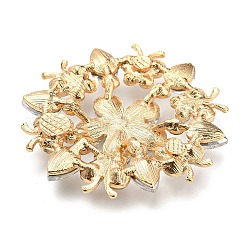 Alloy Rhinestone Cabochons&nbsp;PALLOY-Q453-01LG-01