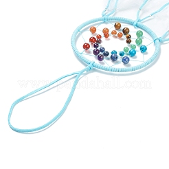 Synthetic & Natural Mixed Stone Pendant Decorations&nbsp;AJEW-I059-11F