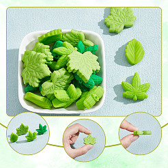 24Pcs 4 Styles Silicone Beads&nbsp;SIL-GO0001-36