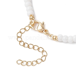 Plastic Imitation Keshi Pearl & Round Glass Seed Beaded Necklaces for Women&nbsp;NJEW-JN05462