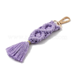 Handmade Macrame Nylon Thread Pendant Decorations&nbsp;HJEW-P019-06G-04