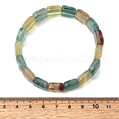 Natural Fluorite Beaded Stretch Bracelets for Women Men&nbsp;BJEW-D461-02C