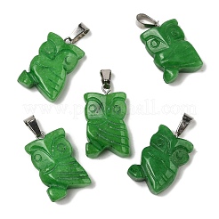 Dyed Natural White Jade Pendants&nbsp;G-B127-09P-02