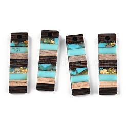Translucent Resin & Walnut Wood Pendants&nbsp;RESI-TAC0017-47-A02