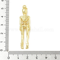 Halloween Theme Rack Plating Brass Pendants&nbsp;KK-Z067-14G-02