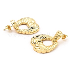 Rack Plating Brass Dangle Stud Earrings&nbsp;EJEW-M223-12G