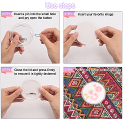 30Pcs Acrylic Button Badge Findings&nbsp;DIY-GL0004-29