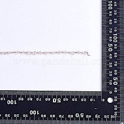 クリアキュービックジルコニアチップビーズチェーン  銅アズキチェーン付き  ハンダ付け  ゴールドカラー  6mm  約6.56フィート（2m）/ pc&nbsp;JX589A-01