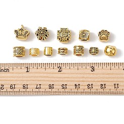 60Pcs 12 Style Tibetan Style Alloy European Beads&nbsp;FIND-FS0001-80