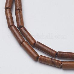 Natural Wood Lace Stone Wooden Jasper Beads Strands&nbsp;G-G968-F10