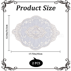 Polyester Lace Embroidery Table Mats&nbsp;AJEW-WH0413-78