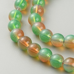 Imitation Jade Glass Beads Strand&nbsp;GLAA-WH0038-07H