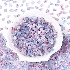 Transparent Spray Painted Glass Seed Beads&nbsp;SEED-L011-10A-19