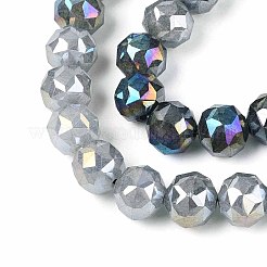 Anti-Tarnish Electroplate Glass Beads Strands&nbsp;GLAA-N064-10mm-01