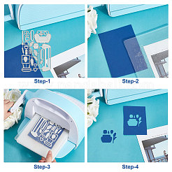 Carbon Steel Cutting Dies Stencils&nbsp;DIY-WH0309-1544