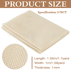 3.75ct ポリエステル コットン クロスステッチ生地  合田布  ビスク  1550x1mm&nbsp;DIY-WH0588-32B