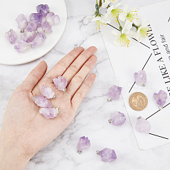 Natural Amethyst Pendants&nbsp;G-GA0001-39