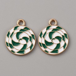 Christmas Themed Alloy Enamel Pendants&nbsp;ENAM-WH0058-017B