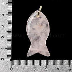 Natural Rose Quartz Pendants&nbsp;G-Z102-02G-09