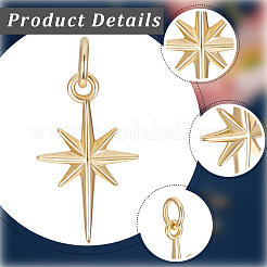 12Pcs Brass Pendants&nbsp;KK-BBC0028-80G