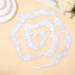 2Pcs Turkey Feathers Fluff Boa for Dancing&nbsp;AJEW-GF0011-10