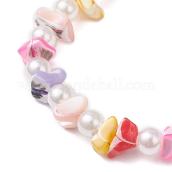 Natural Trochid Shell Stretch Bracelets&nbsp;BJEW-JB12615