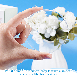 Transparent Glass Display Pedestals&nbsp;AJEW-WH0515-58B