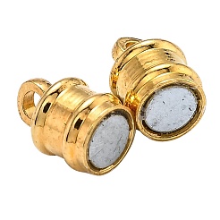 Brass Magnetic Clasps with Loops&nbsp;KK-O134-12G