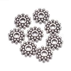 Snowflake Tibetan Style Antique Silver Spacer Beads&nbsp;AA119