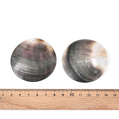ナチュラルブラックリップシェルビッグペンダント  ディスクチャーム  54~55x1~3mm  穴：1.5~1.6mm&nbsp;BSHE-T014-41D