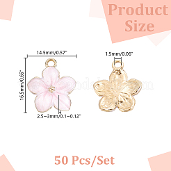 50Pcs Zinc Alloy Enamel Pendants&nbsp;FIND-HY0005-31