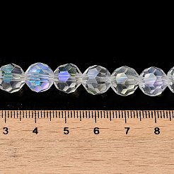 Electroplate Transparent Glass Beads Strands&nbsp;EGLA-A035-T10mm-L19