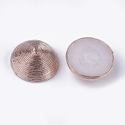 Polyester Thread Fabric Cabochons&nbsp;WOVE-T008-02B-04